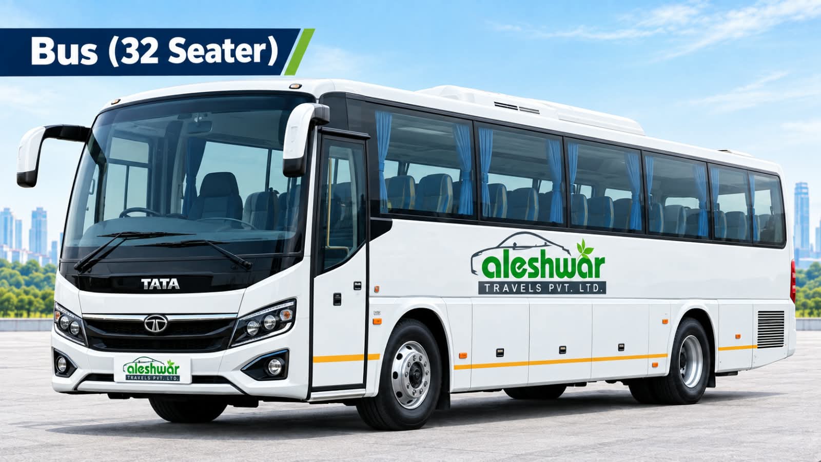 Aleshwar Travels 32 seater bus rental in Pune