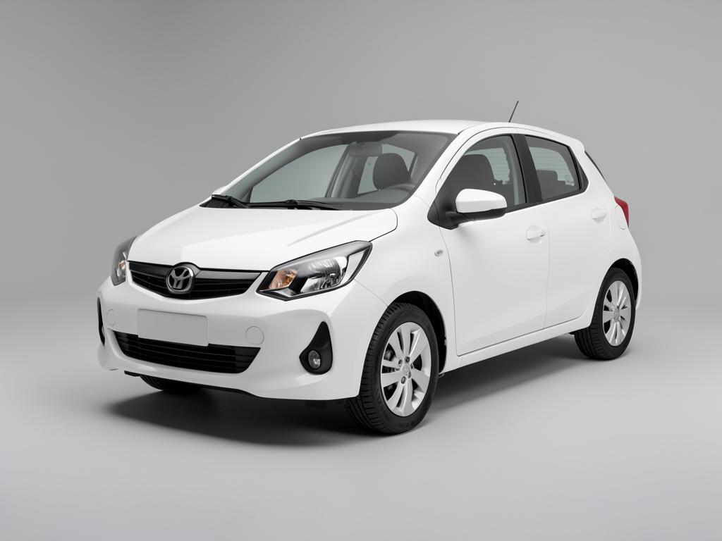 White economy hatchback used for corporate cab services in Pune
