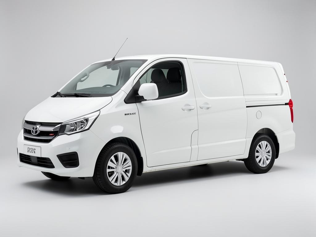 White passenger van for corporate shuttle services in Pune